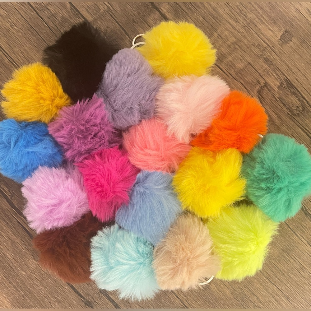 BUNDLE ADD ON: Pom Pom Bag Charm - 3.15” Pom - Picture 3 of 6